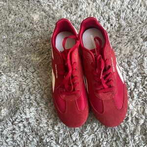 Reebok Classic Red and White Sneakers